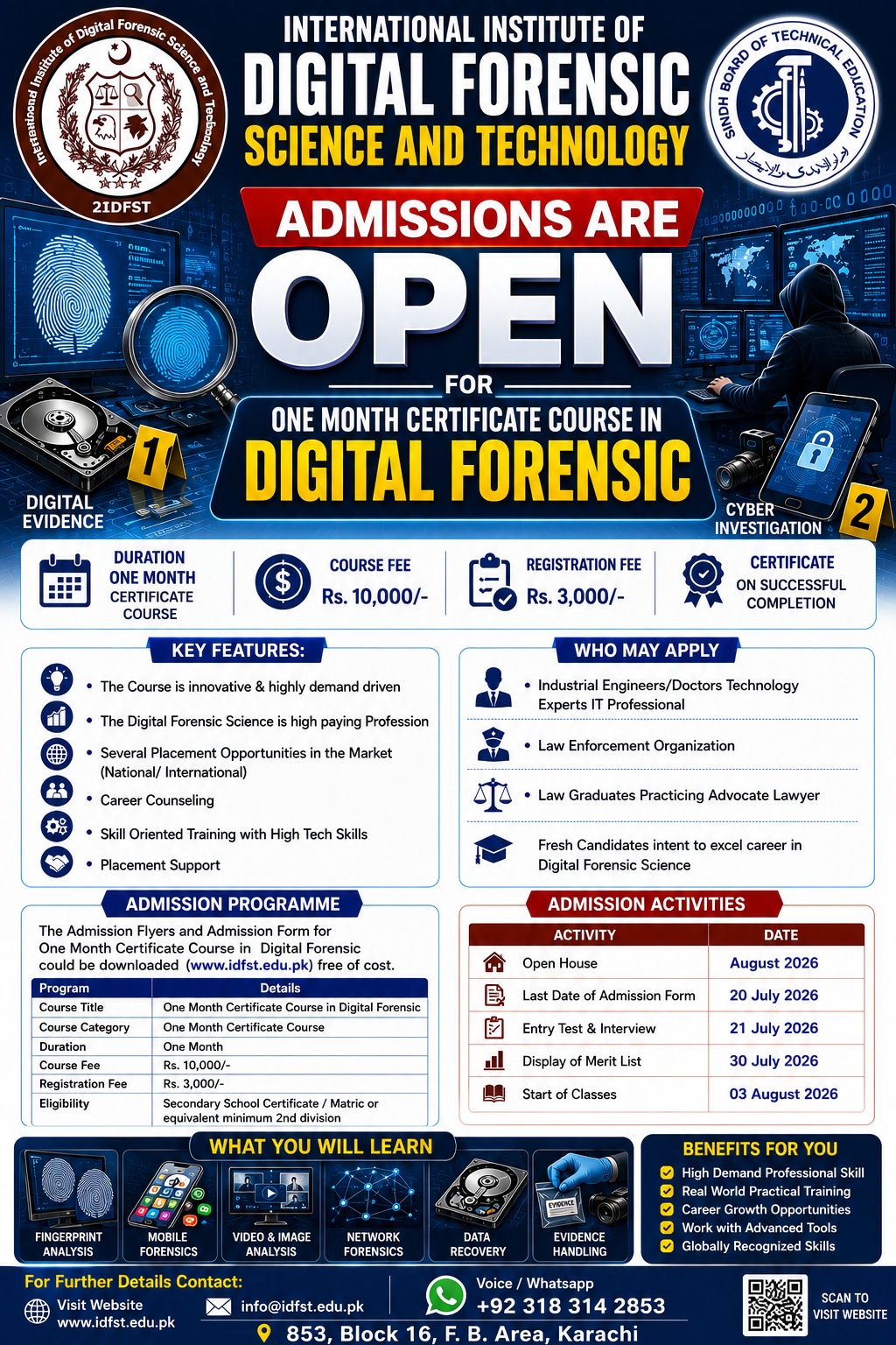 One Month Certificate Course in Digital Forensic 