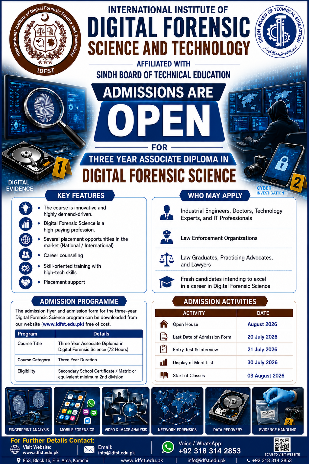 3 Years Diploma in Digital Forensic Science 