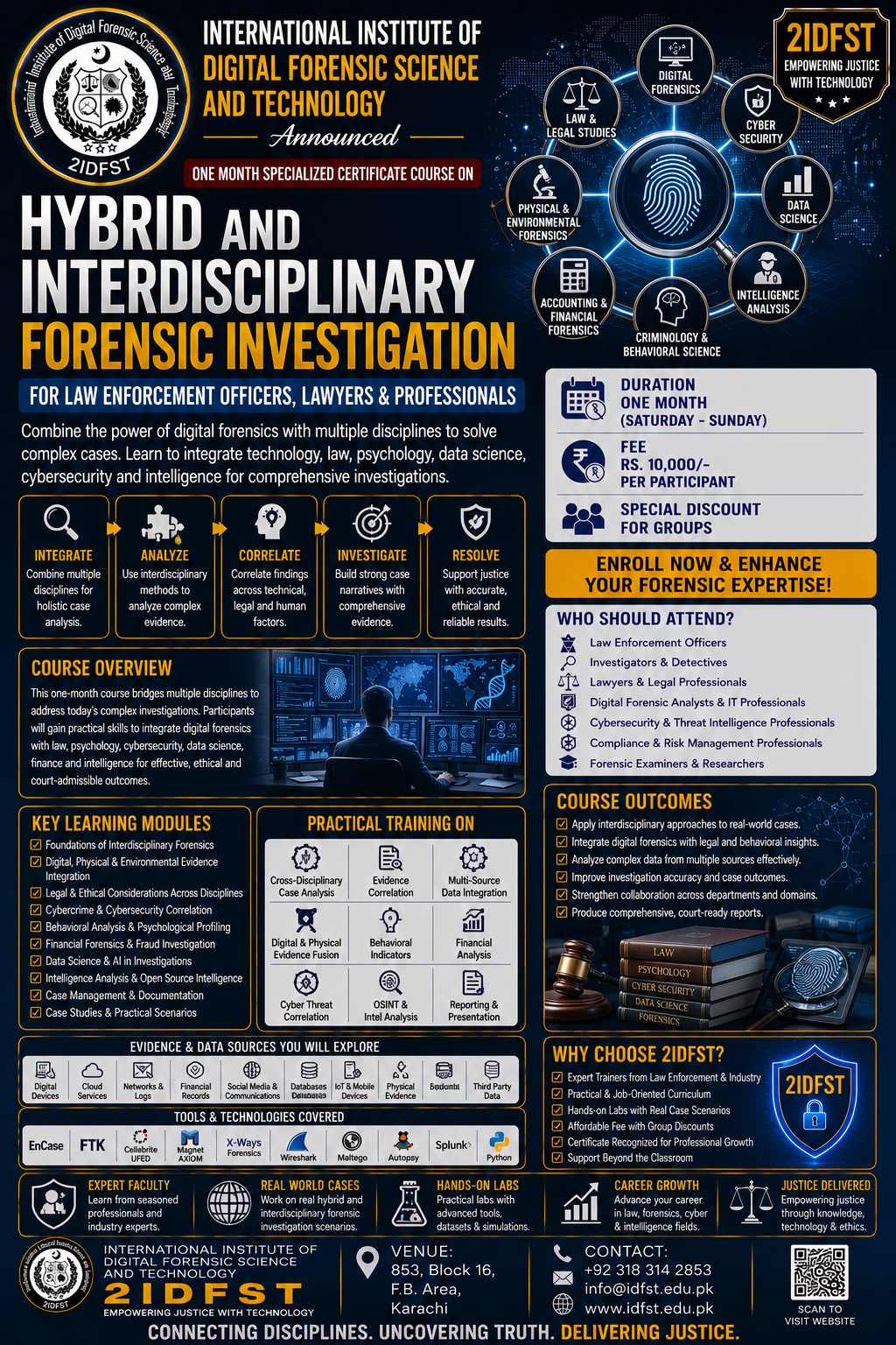 Hybrid and Interdisciplinary  Forensics Investigation